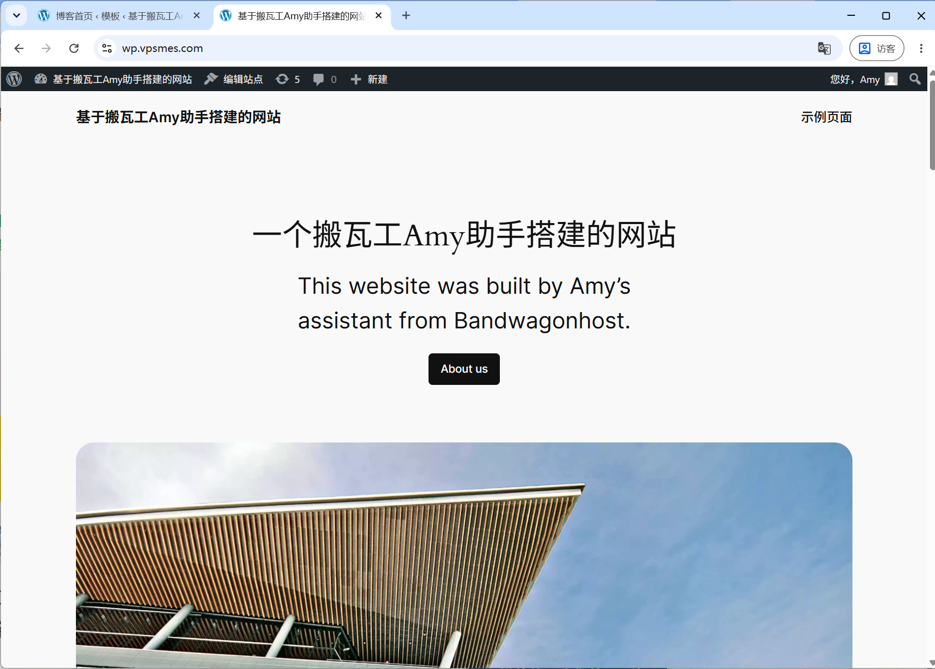 WP 成功访问